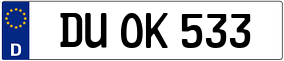 Trailer License Plate